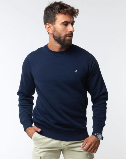 Sudadera Orgánica Bordada Marino Williot