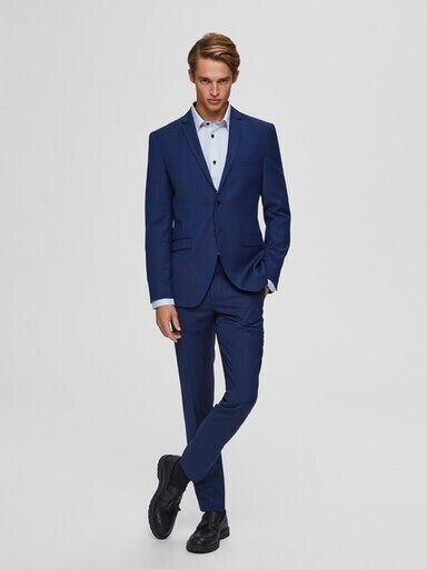 SlhSlim Mylobill Blue Depths Blazer B - Americana Azul - Selected Homme