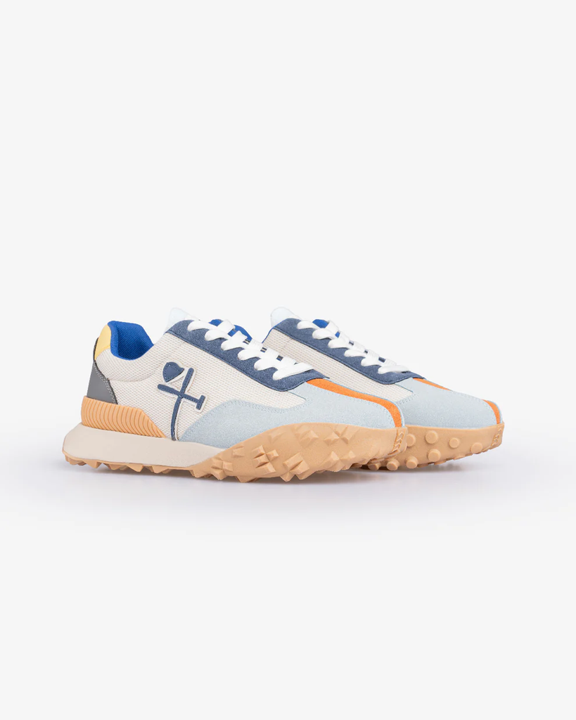 Sneaker Carcross Blanca y Azul Harper