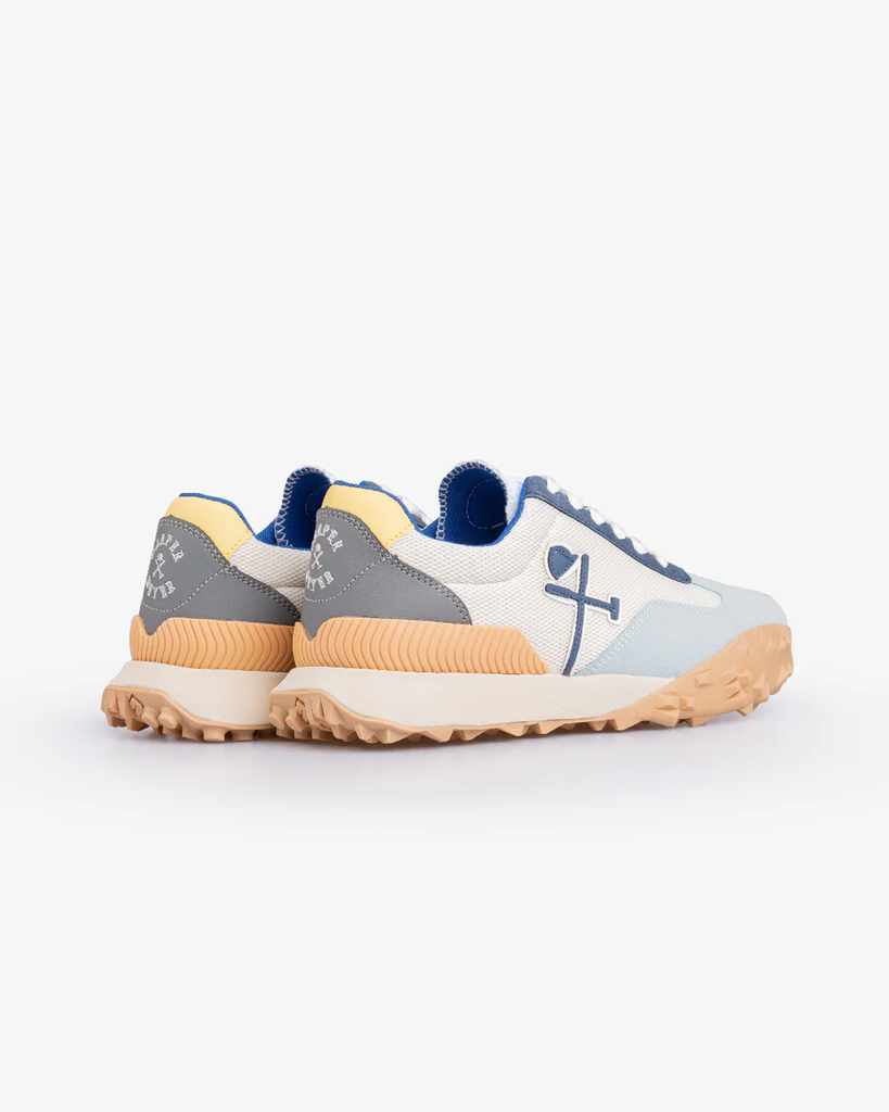 Sneaker Carcross Blanca y Azul Harper