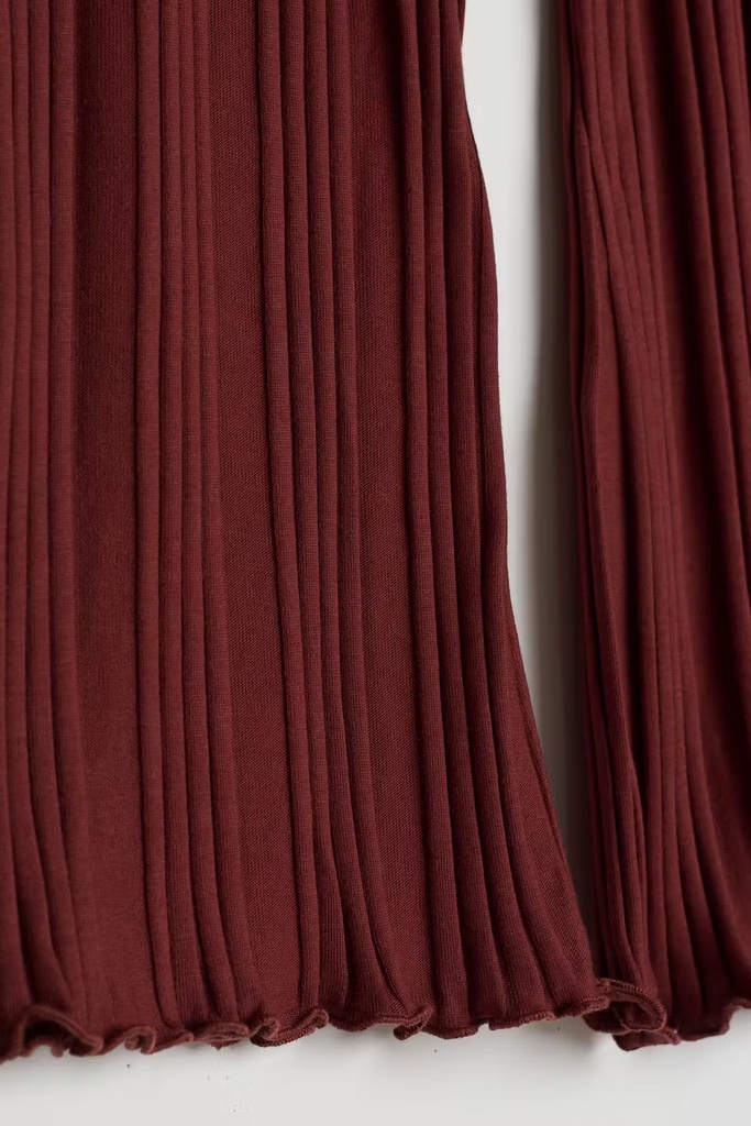 Pantalones Rib Terracota - Gina