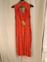 Vestido Midi Rojo Flores Espalda Abierta - Peace&amp;Love