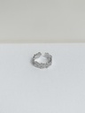 Anillo Flores Plateado