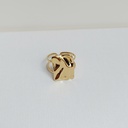 Anillo Cuadrado Waves Dorado