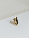 Anillo Chapa Óvalo Liso Dorado