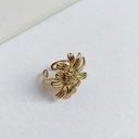 Anillo Flor Girasol Dorado