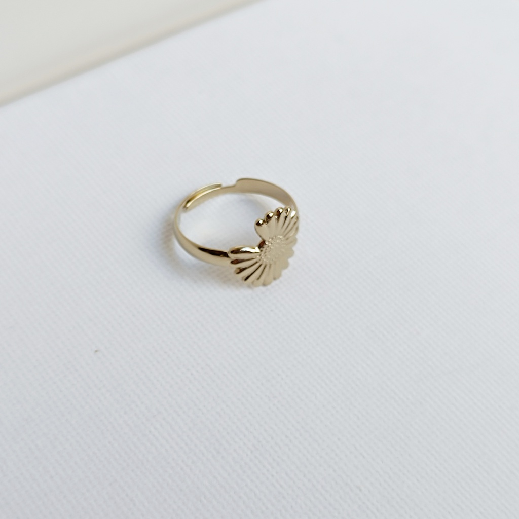 Anillo Margarita Pétalo Dorado