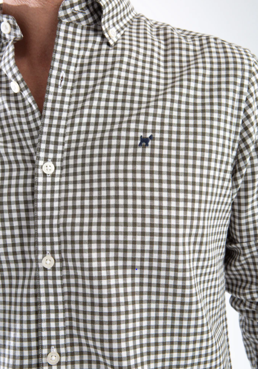 Camisa Cuadro Espiga Verde Botella - Williot