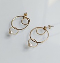 Pendientes Ovalo Perla Interior Dorado (copia)