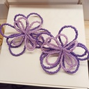 Pendientes Isakarpintero Flores Lilas