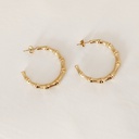 Aros Cadena Eslabones Dorado