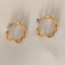 Aros Cadena Eslabones Dorado