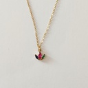 Collar Corona Circonitas Colores Dorado