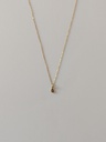 Collar Gota Circonitas Colores Dorado