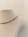 Collar Cadena Strass Brillo Colores Dorado