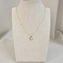 Collar Inicial Dorada Plana y Fina Letra &quot;C&quot;