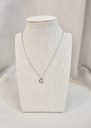 Collar Inicial Plateada Plana y Fina Letra "G"