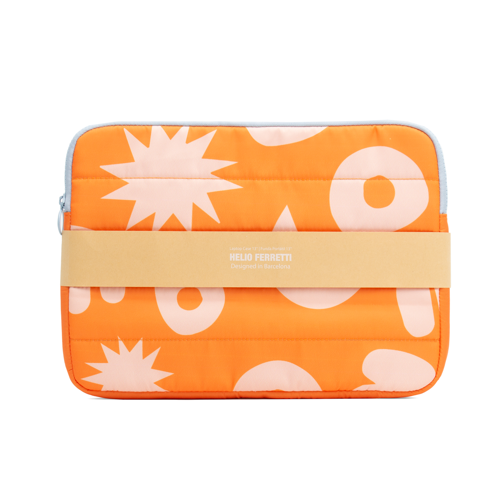 Funda para portátil GEOMÉTRICOS Naranja 15&quot; - Helio Ferretti