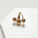 Anillo Triple Gota Maxi Dorado