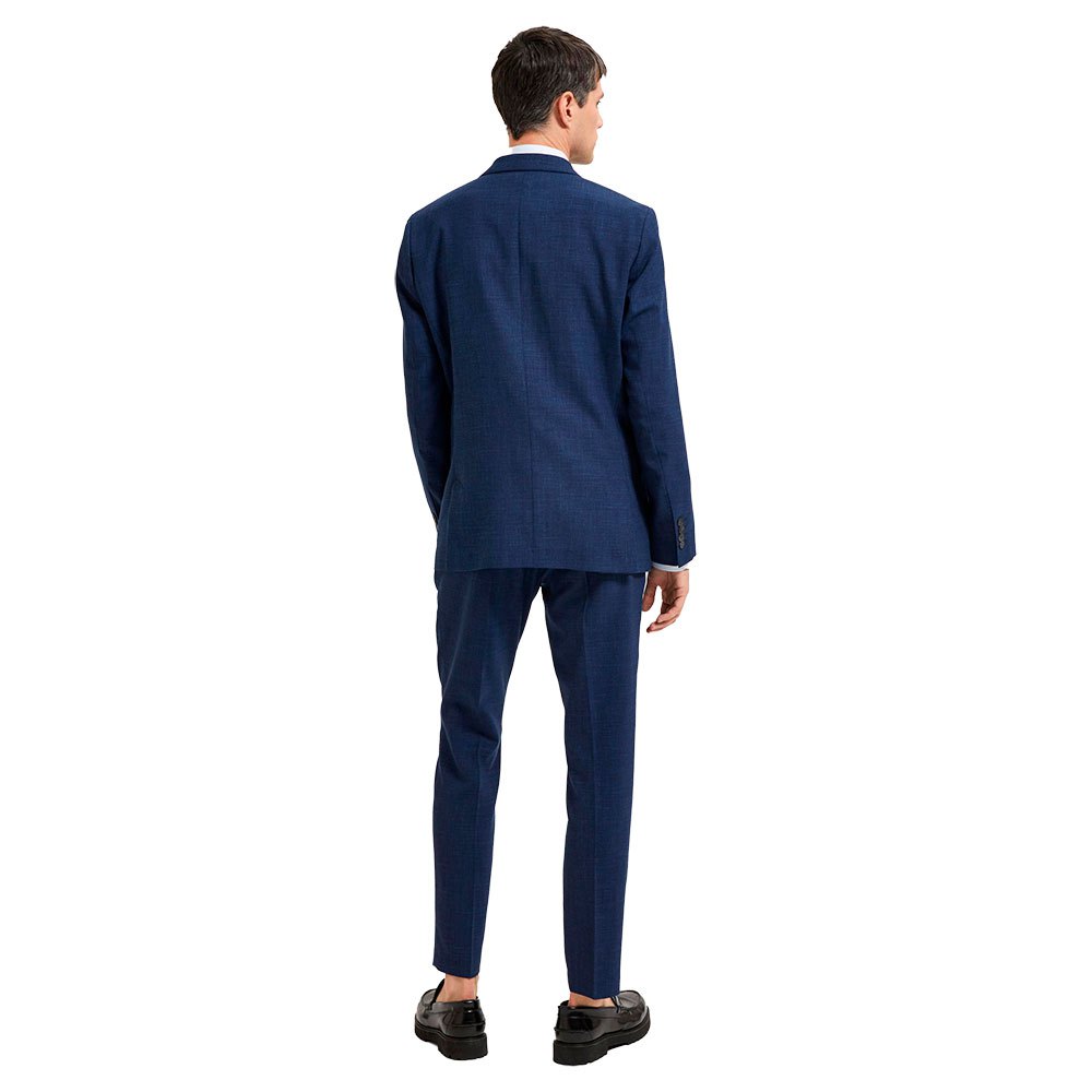 SlhSlim OASIS Linen Blz Noos Dark Navy - Americana Lino Azul Marino - Selected Homme