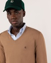 Jersey Cuello Pico Coderas Beige - El Ganso