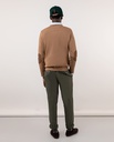 Jersey Cuello Pico Coderas Beige - El Ganso