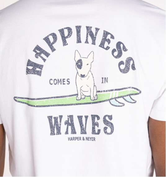 Camiseta Waves Blanco - Harper &amp; Neyer