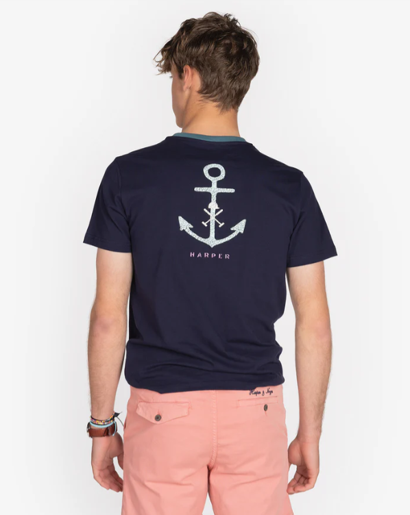 Camiseta Anchor Azul Marino - Harper