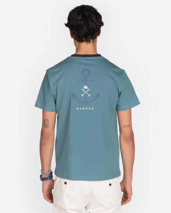 Camiseta Anchor Pacific Green - Harper