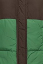 Chaquetón Acolchado Bicolor Marrón y Verde