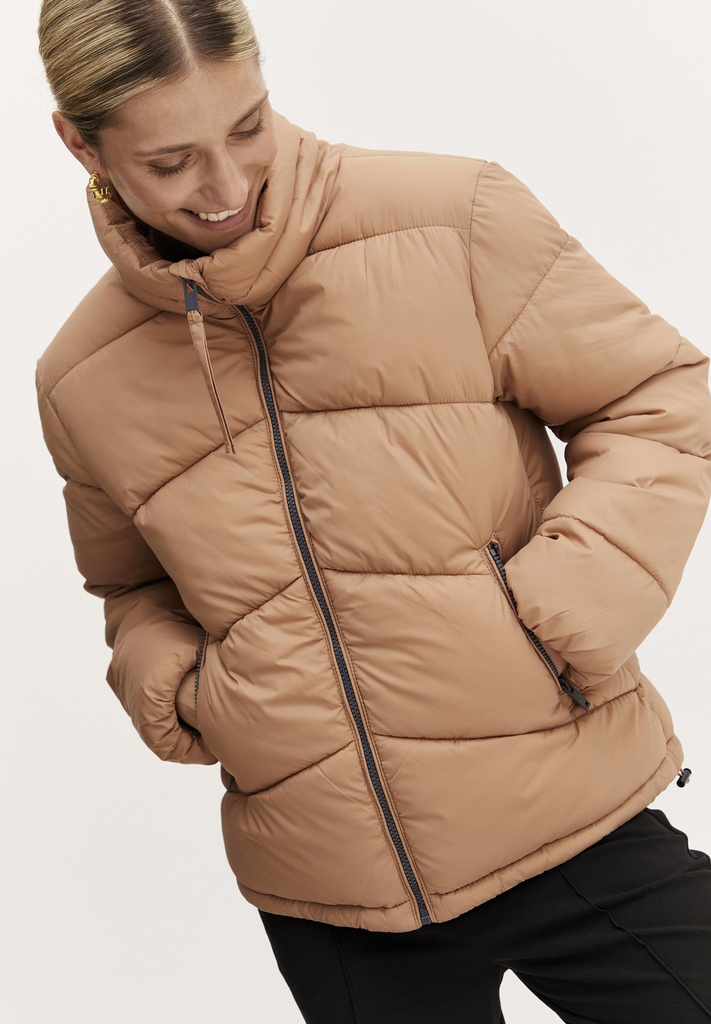 Chaquetón Acolchado Beige