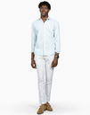 Camisa Villefrance Light Turquois Rayas - Harper &amp; Neyer