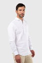 Camisa Polera Blanca Lino  - Williot