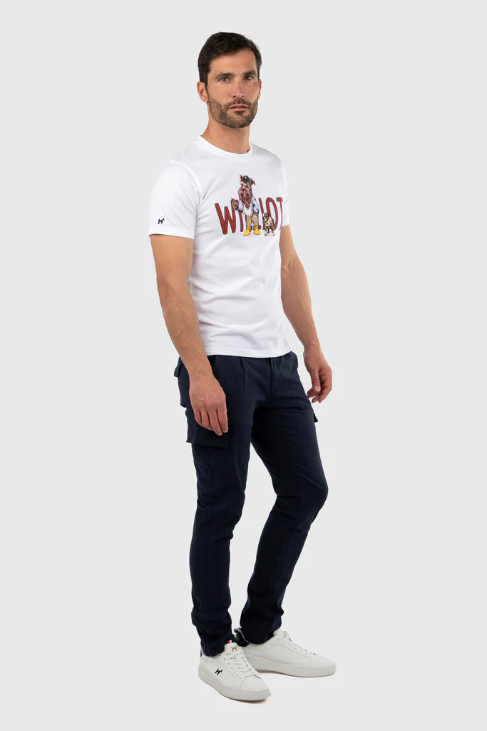 Camiseta Mr Williot Bulldog Blanca - Williot