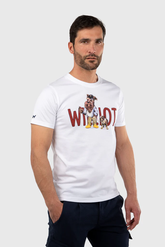 Camiseta Mr Williot Bulldog Blanca - Williot