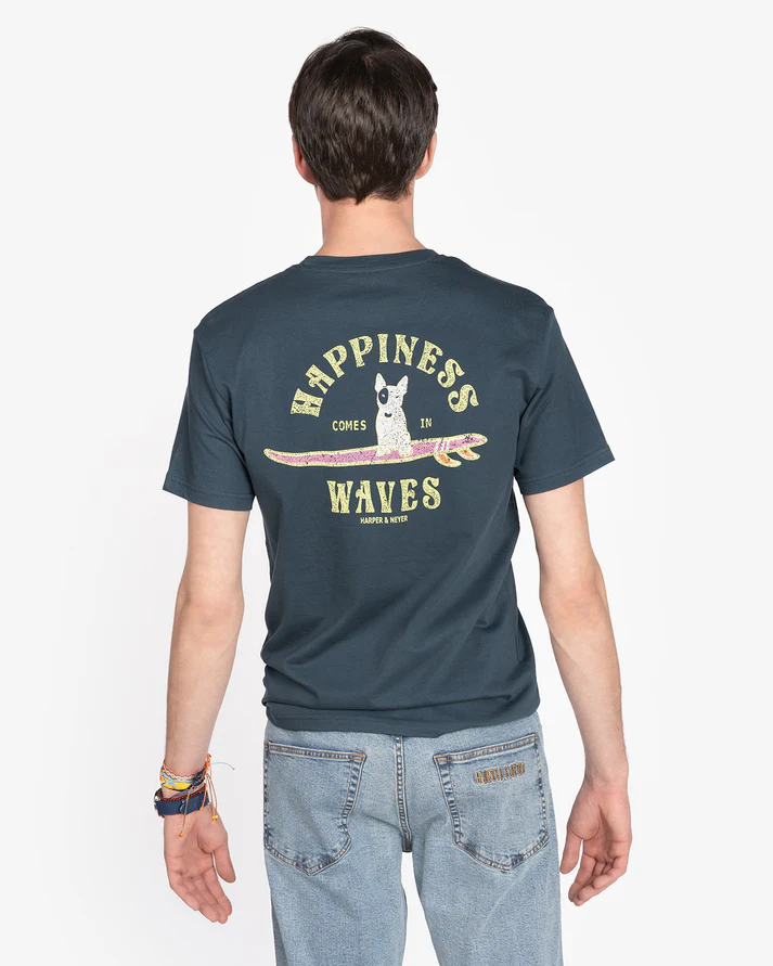 Camiseta Waves Dark Denim - Harper &amp; Neyer