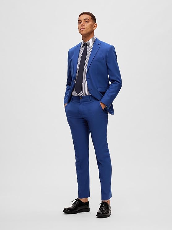 SlhSlim Neil Trousers Blue Depths - Pantalón Azulón - Selected Homme