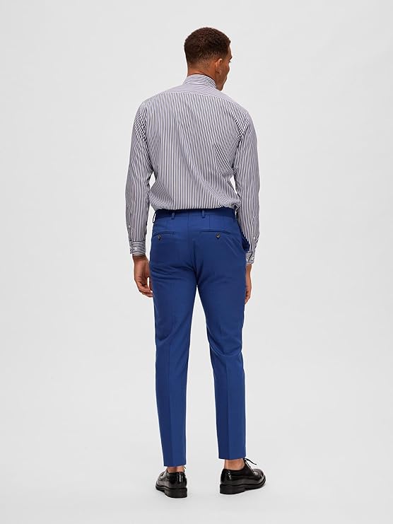 SlhSlim Neil Trousers Blue Depths - Pantalón Azulón - Selected Homme