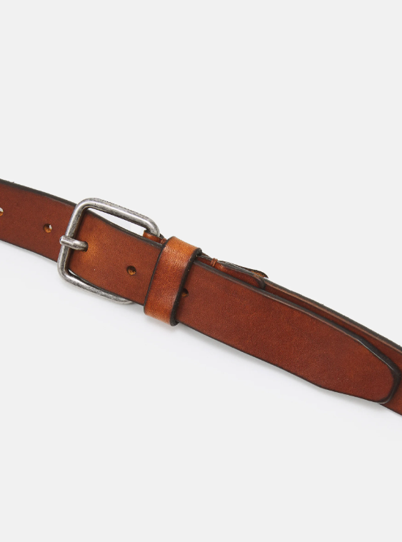 Cinturón Cognac Slhhenry Lether Belt B Noos - Selected