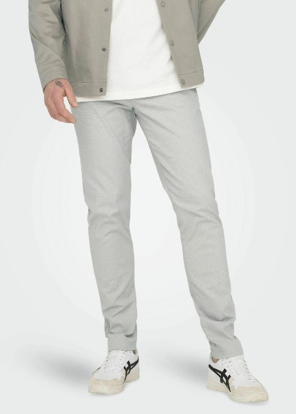 Onsmark Pete Slim Dobby 0058 Pant Noos - Limestome - Pantalones Chino Beige Arena  -  Only &amp; Sons