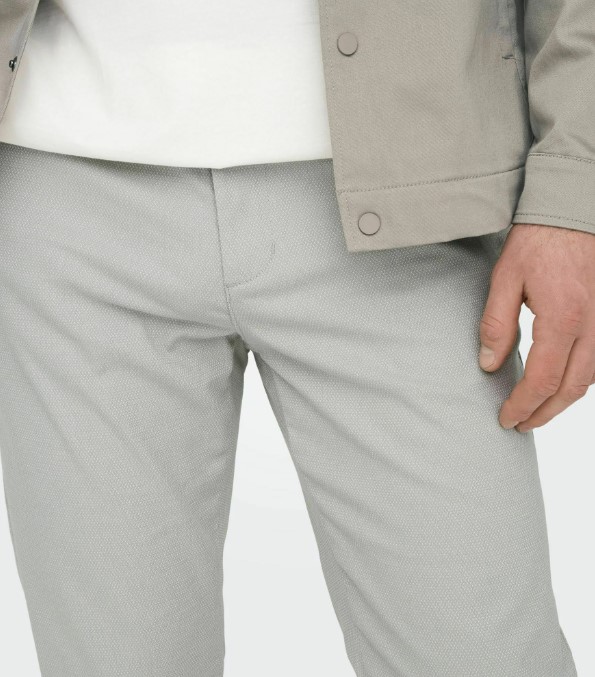 Onsmark Pete Slim Dobby 0058 Pant Noos - Limestome - Pantalones Chino Beige Arena  -  Only &amp; Sons