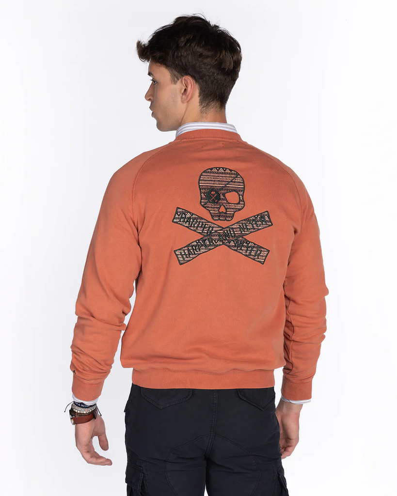 Sudadera Hurricane Calavera Terracota - Harper &amp; Neyer