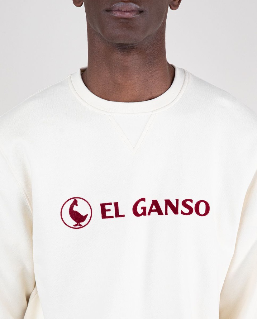 Sudadera Logo Ganso Crudo - El Ganso