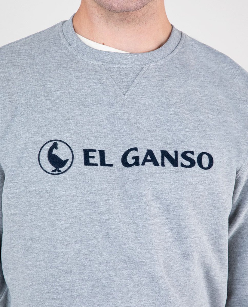 Sudadera Logo Ganso Gris - El Ganso