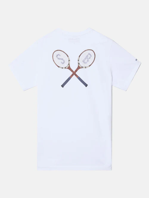 Camiseta Raqueta Retro SB Blanca - Silbon