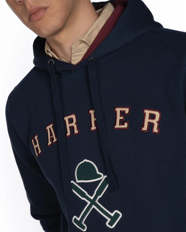 Sudadera Retro Hoodie Navy Blue - Harper &amp; Neyer