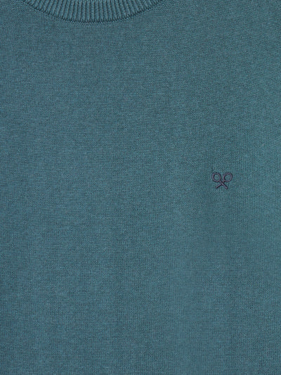 Jersey Liso Cuello Redondo Petroleo - Silbon