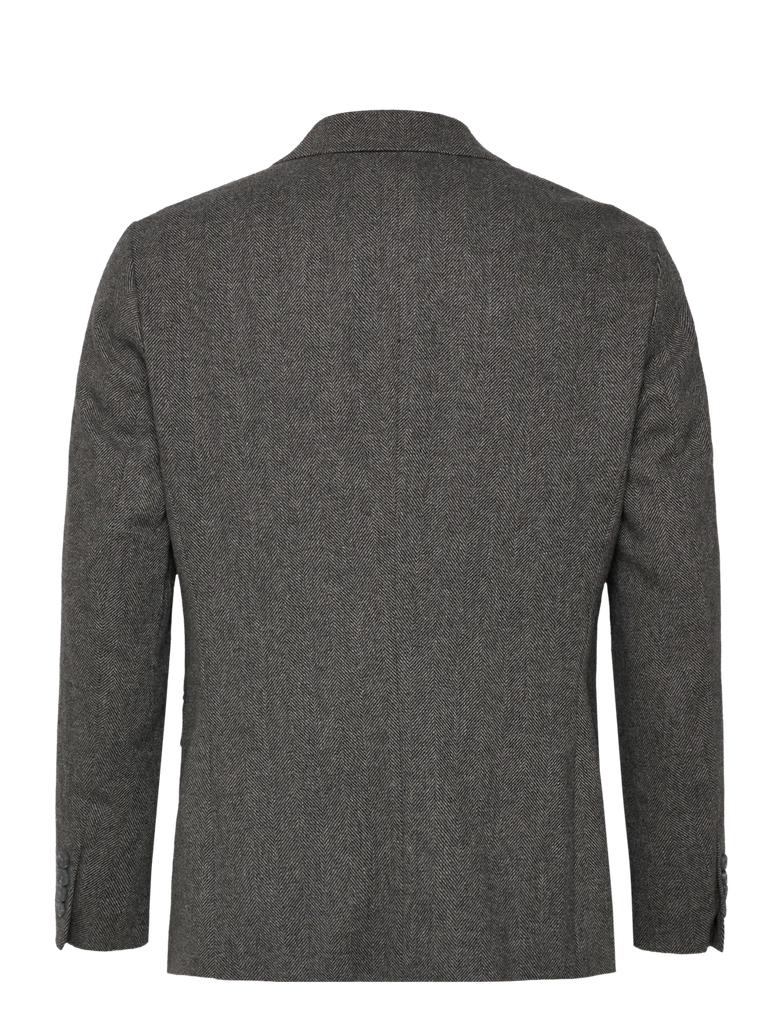 Slhslim-Reed Wool Blz Noos Grey - Selected