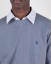 Sudadera Cuello Caja Garment Dyed Gris - El Ganso