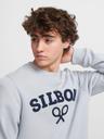 Sudadera Logo Raqueta Media Celeste - Silbon